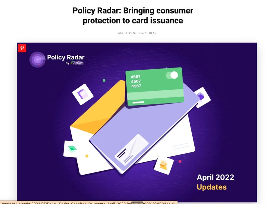 Policy Radar by Cashfree Payments — regulatory thought leadership series